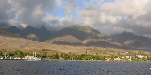 Lahaina, from the ocean